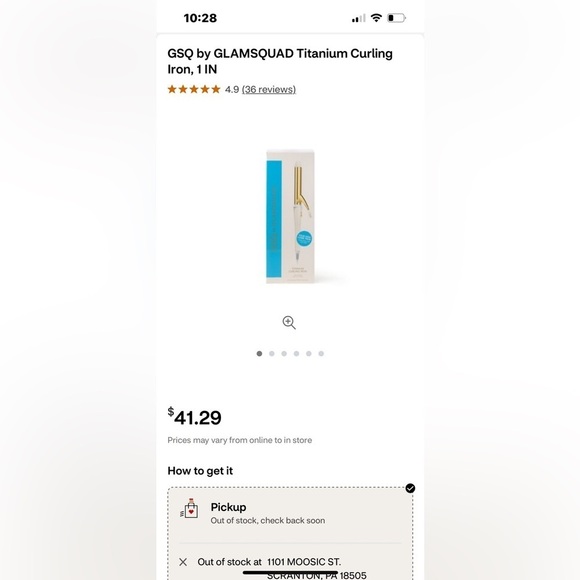 GSQ by Glamsquad Titanium Curling Iron. New in Box. NIB. - Picture 5 of 5